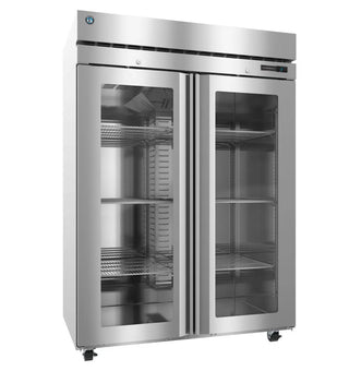 Hoshizaki F2A-FGE Freezer, Two Section Reach-In, Full Glass Doors