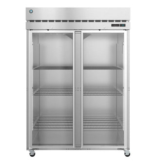 Hoshizaki R2A-FG 55″ Steelheart Series Refrigerator, Two Section Upright, Full Glass Doors with Lock, 50.37 cu.ft., -0.6°C to 11.1°C