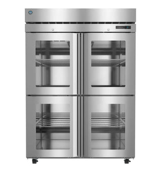 Hoshizaki R2A-HGE Refrigerator, Two Section Reach-In, Half Glass Doors With Locks, 50.37 cu. ft.