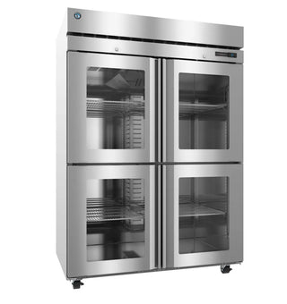 Hoshizaki R2A-HGE Refrigerator, Two Section Reach-In, Half Glass Doors With Locks, 50.37 cu. ft.