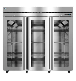 Hoshizaki R3A-FGE Refrigerator, Three Section Reach-In, Full Glass Doors With Locks, 79.03 cu. ft.