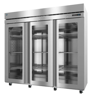 Hoshizaki R3A-FGE Refrigerator, Three Section Reach-In, Full Glass Doors With Locks, 79.03 cu. ft.
