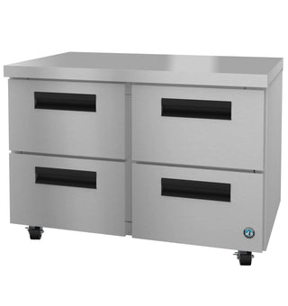 Hoshizaki UF48B-D4 Freezer, Two Section Undercounter, Stainless Drawers, 12 cu.ft.