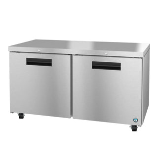 Hoshizaki UF60B-01 Freezer, Two Section Undercounter, Stainless Doors With Lock, 15.27 cu. ft.