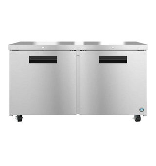 Hoshizaki UF60B-01 Freezer, Two Section Undercounter, Stainless Doors With Lock, 15.27 cu. ft.