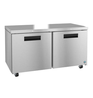 Hoshizaki UF60B-01 Freezer, Two Section Undercounter, Stainless Doors With Lock, 15.27 cu. ft.
