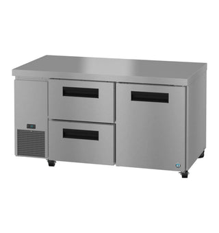 Hoshizaki ULR60B-D2 Side Mount Refrigerator, Two Section Undercounter, Drawer / Door Combo, 17.22 cu. ft.