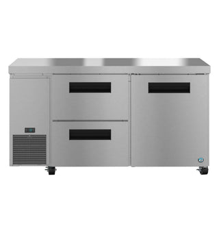 Hoshizaki ULR60B-D2 Side Mount Refrigerator, Two Section Undercounter, Drawer / Door Combo, 17.22 cu. ft.