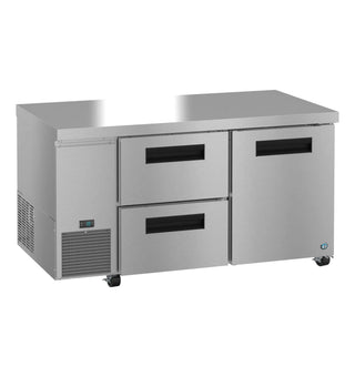 Hoshizaki ULR60B-D2 Side Mount Refrigerator, Two Section Undercounter, Drawer / Door Combo, 17.22 cu. ft.