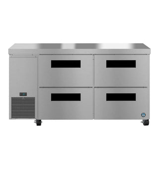 Hoshizaki ULR60B-D4 Side Mount Refrigerator, Two Section Undercounter, Stainless Drawers, 17.22 cu. ft.