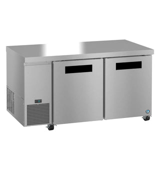 Hoshizaki ULR60B Side Mount Refrigerator, Two Section Undercounter, Stainless Doors, 17.22 cu. ft.