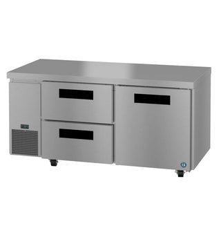 Hoshizaki ULR67B-D2 Side Mount Refrigerator, Two Section Undercounter, Drawer / Door Combo, 19.97 cu. ft.