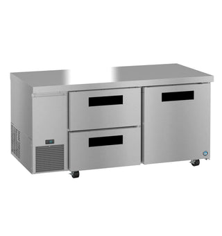Hoshizaki ULR67B-D2 Side Mount Refrigerator, Two Section Undercounter, Drawer / Door Combo, 19.97 cu. ft.