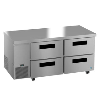 Hoshizaki ULR67B-D4 Side Mount Refrigerator, Two Section Undercounter, Stainless Drawers, 19.97 cu. ft.