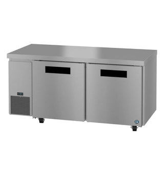 Hoshizaki ULR67B Side Mount Refrigerator, Two Section Undercounter, Stainless Doors, 19.97 cu. ft.
