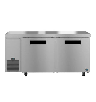 Hoshizaki ULR67B Side Mount Refrigerator, Two Section Undercounter, Stainless Doors, 19.97 cu. ft.