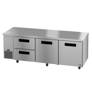 Hoshizaki ULR93B-D2 Side Mount Refrigerator, Three Section Undercounter, Drawer / Door Combo, 30.17 cu. ft.