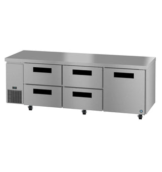 Hoshizaki ULR93B-D4 Side Mount Refrigerator, Three Section Undercounter, Drawer / Door Combo, 30.17 cu. ft. 