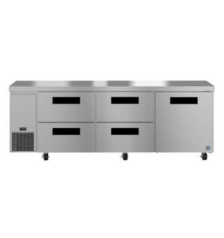Hoshizaki ULR93B-D4 Side Mount Refrigerator, Three Section Undercounter, Drawer / Door Combo, 30.17 cu. ft. 