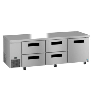 Hoshizaki ULR93B-D4 Side Mount Refrigerator, Three Section Undercounter, Drawer / Door Combo, 30.17 cu. ft. 