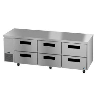 Hoshizaki ULR93B-D6 Side Mount Refrigerator, Three Section Undercounter, Stainless Drawers, 30.17 cu. ft.