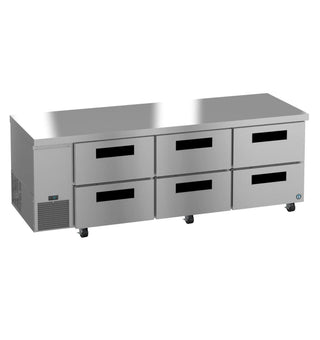 Hoshizaki ULR93B-D6 Side Mount Refrigerator, Three Section Undercounter, Stainless Drawers, 30.17 cu. ft.