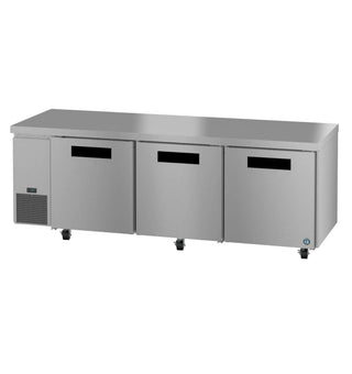 Hoshizaki ULR93B Side Mount Refrigerator, Three Section Undercounter, Stainless Doors, 30.17 cu. ft.