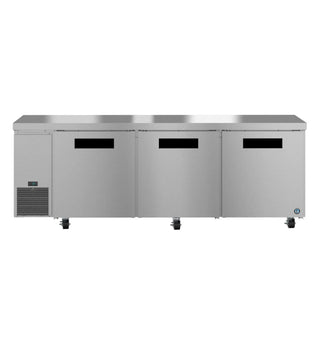Hoshizaki ULR93B Side Mount Refrigerator, Three Section Undercounter, Stainless Doors, 30.17 cu. ft.