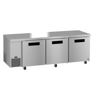 Hoshizaki ULR93B Side Mount Refrigerator, Three Section Undercounter, Stainless Doors, 30.17 cu. ft.