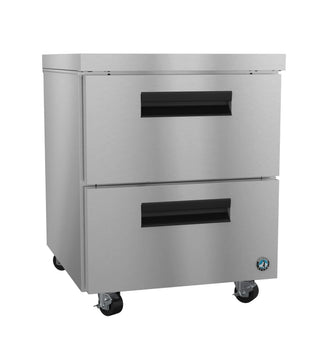 Hoshizaki UR27B-D2 Refrigerator, Single Section Undercounter, Stainless Drawers, 27″