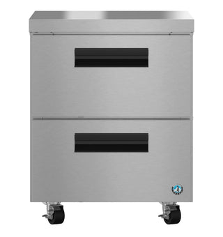 Hoshizaki UR27B-D2 Refrigerator, Single Section Undercounter, Stainless Drawers, 27″