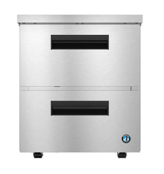 Hoshizaki UR27B-LPD2 Low Profile Refrigerator, Single Section Undercounter, Stainless Drawers, 6.21 cu. ft.
