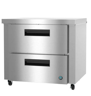 Hoshizaki UR36B-D2 Refrigerator, Single Section Undercounter, Stainless Drawers, 8.64 cu. ft. 