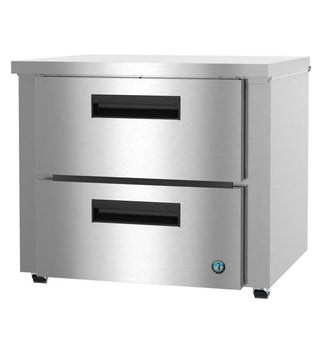 Hoshizaki UR36B-LPD2 Low Profile Refrigerator, Single Section Undercounter, Stainless Drawers, 8.64 cu. ft. 