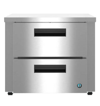 Hoshizaki UR36B-LPD2 Low Profile Refrigerator, Single Section Undercounter, Stainless Drawers, 8.64 cu. ft. 