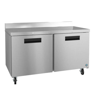 Hoshizaki WF60B-01 Freezer, Two Section Worktop, Stainless Doors With Lock, 15.1 cu. ft