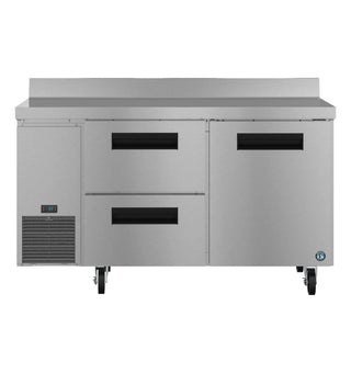 Hoshizaki WLR60B-D2 Side Mount Refrigerator, Two Section Worktop, Drawer / Door Combo, 17.22 cu. ft.