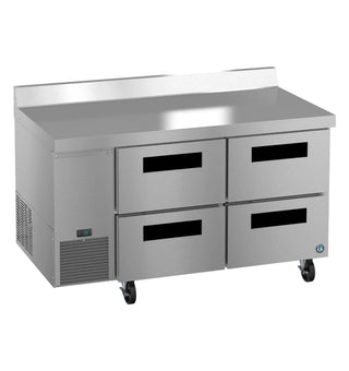 Hoshizaki WLR60B-D4 Side Mount Refrigerator, Two Section Worktop, Stainless Drawers, 17.22 cu. ft.