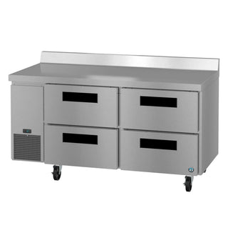 Hoshizaki WLR67B-D4 Side Mount Refrigerator, Two Section Worktop, Stainless Drawers, 19.97 cu. ft.