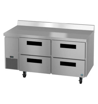 Hoshizaki WLR67B-D4 Side Mount Refrigerator, Two Section Worktop, Stainless Drawers, 19.97 cu. ft.