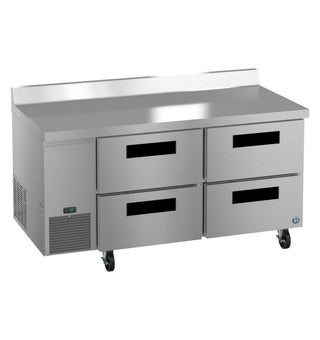 Hoshizaki WLR67B-D4 Side Mount Refrigerator, Two Section Worktop, Stainless Drawers, 19.97 cu. ft.