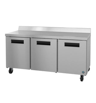 Hoshizaki WR72B Refrigerator, Three Section Worktop, Stainless Doors, 18.27 cu. ft.