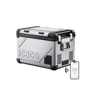 ICECO 29.7" APL55 Dual Zone 12 Volt Portable Freezer, 55 LT (58QT), -20°C to +20°C