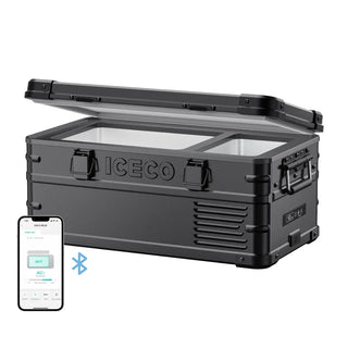 ICECO APL20 Light Duty Aluminum Black Freezer, Single Zone, 20 LT