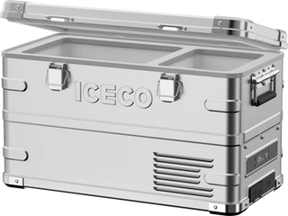 ICECO APL35 27" Dual Zone Aluminum Silver Freezer, 35 LT, -20°C to +20°C