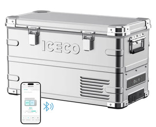 ICECO APL35 27" Dual Zone Aluminum Silver Freezer, 35 LT, -20°C to +20°C