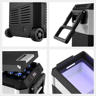 ICECO JP40 28.5" Pro Dual Zone Wheeled Portable Freezer With Cover, 40 LT (39 Qt), -20°C to +20°C
