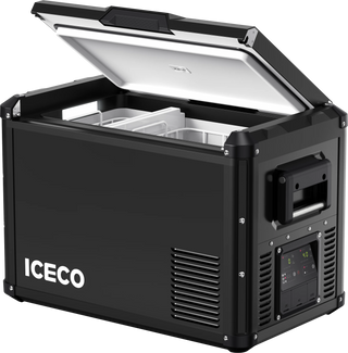 ICECO VL45ProD Dual Zone Portable Black Freezer, 43L (45 Qt), -18°C to +10°C