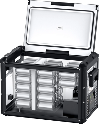 ICECO VL45ProD Dual Zone Portable Black Freezer, 43L (45 Qt), -18°C to +10°C