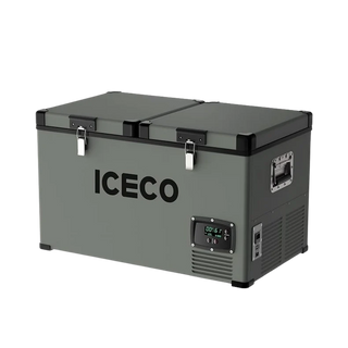 ICECO VL60 31.2" Dual Zone Metal Fridge and Freezer with Cover, 60LT (63 Qt), -18°C to 10°C